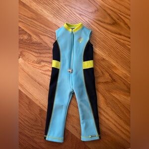 American Girl Blue and Yellow Joss wetsuit